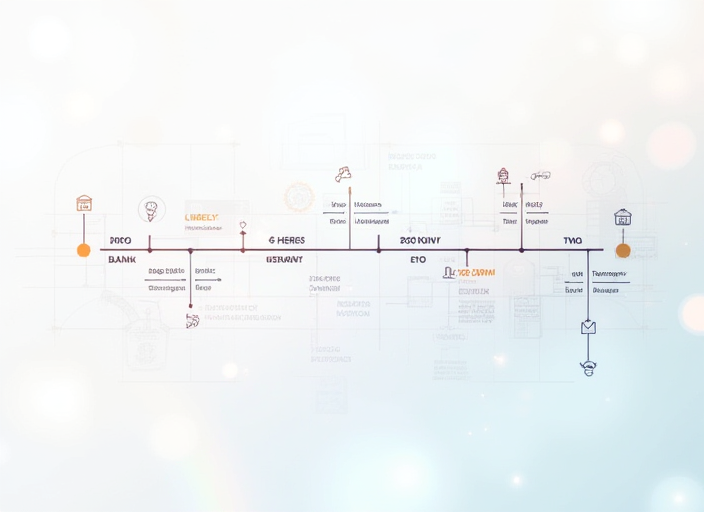 A clean timeline graphic split into three horizontal sections labeled first 24 hours, first 7 days, and long term, each populated with abstract icons of wallet transfers, 2FA keys, and document badges