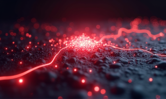 Conceptual visualization of a trace fading at a mixer
